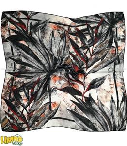 روسری هاوایی طوسی قرمز