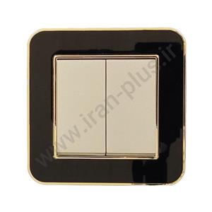 کلید دوپل مدل ارس مشکی طلایی میانی بژ