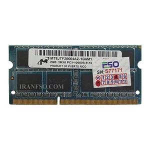 رم لپ تاپ 2 گیگ Micron Technology DDR3-1333-10600 MHZ 1.5V