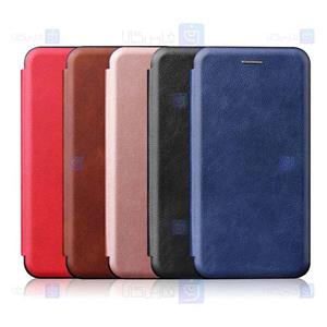 کیف کلاسوری چرمی Xiaomi Redmi Note 9 5G مدل Leather Standing Magnetic