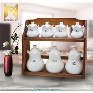 پاسماوری 7 پارچه روستیک ساده