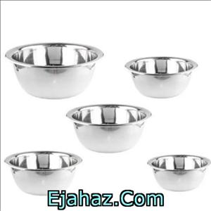 لگن استیل یونیک 5 پارچه سایز 20 تا 36