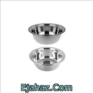 لگن و آبکش استیل یونیک سایز 38