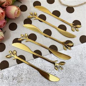 کارد کره خوری برگی طلایی