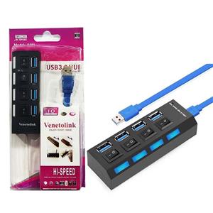 هاب 4 پورت کلید دار USB3.0 ونتولینک Venetolink 9281