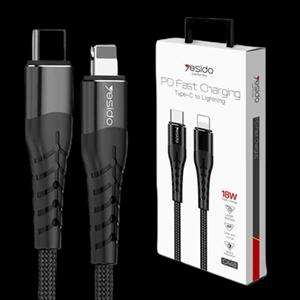 کابل تایپ سی به لایتنینگ یسیدو مدل CA48 طول 1.2 متر