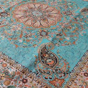 رومیزی ترمه سبز طرح افشاری  با طرح و نقشی زیبا و کیفیت بسیار عالی