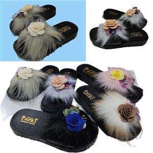 دمپایی روفرشی گلدار دخترانه بچگانه