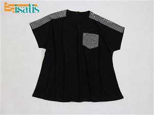 تیشرت جیب پولکی