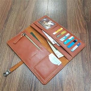 کیف دسته چک چرم گاوی