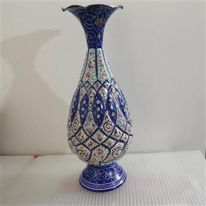 گلدان میناکاری موشکیسایز 20کد202 