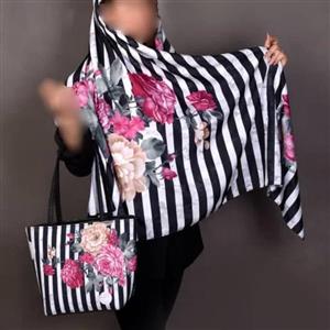 ست روسری و کیف سایز بزرگش