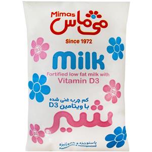 شیر کم چرب تازه غنی شده با ویتامین D3 می ماس 800 میلی لیتری