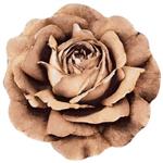 قالیچه 3 بعدی زرباف طرح گل رز رنگ شکلاتی سایز یک متری