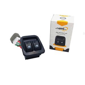 کلید شیشه بالابر پراید 132 چپ -  دو پل