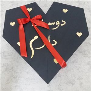 جعبه هدیه قلبی فوم بردی مناسب برای هدیه و سوپرایز