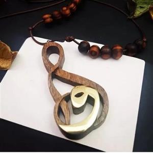 گردنبند چوبی اسم \