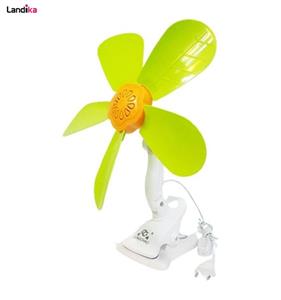 پنکه رومیزی برقی 5 پره ای گیره دار