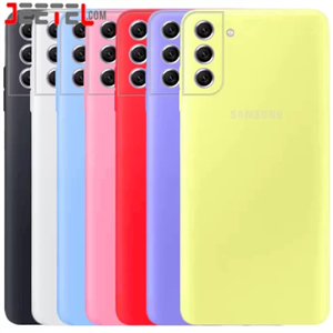 کاور سیلیکونی تک رنگ اورجینال Samsung Galaxy S21 FE مدل پاک کنی اصل (ساخت ویتنام)