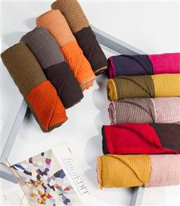 شال ساده پلیسه دورو پاییزه کد 2532