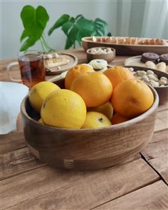 کاسه چوبی آماهوم بیضی کوچک مدل OVAL/B17