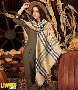 روسری پاییزه زمستانه نخی قواره بزرگ مارک باربری 1946