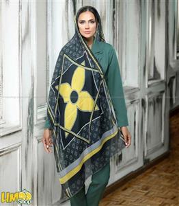 شال طوسی زرد لویی ویتون