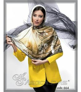روسری ابریشمی ترک آبرنگی کد 610