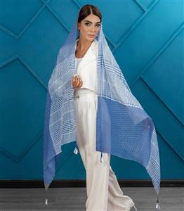 شال آبی کاربنی کد 2663