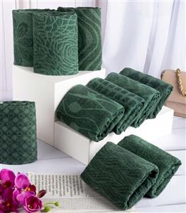 شال سبز ساده کد 2657