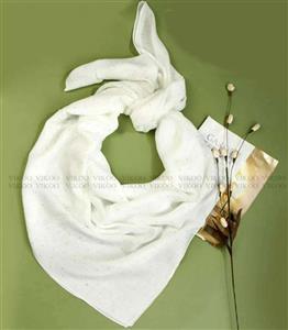 روسری سفید نگین دار 2686