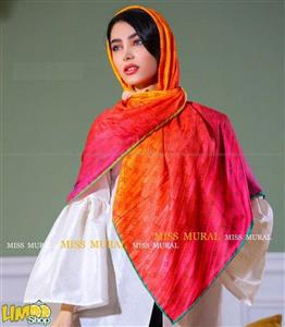 روسری نارنجی زرد طیفی لویی ویتون کد 1435