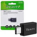 تبدیل OTG فلزی USB به Type-c مدل Verity A303