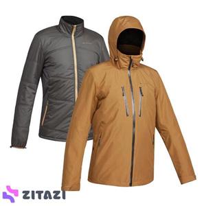 کاپشن 3 در 1 پیاده‌روی مردانه فورکلاز مدل Forclaz Travel 500