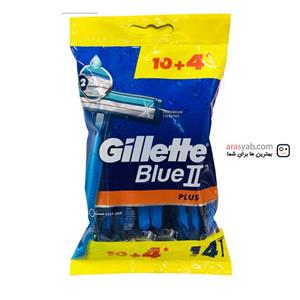تیغ اصلاح 14 عددی  Gillette Blue 2 Plus