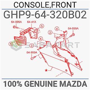 کنسول وسط مزدا 6 – محصول اصلی (جنیون پارت) 