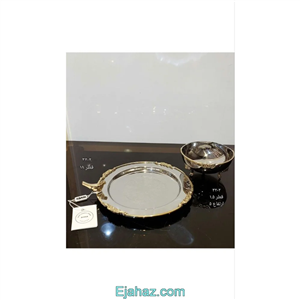 پیاله و پیش دستی گرد استیل مدل bird 3202