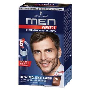 کیت رنگ ‌موی مردانه Men Perfect قهوه ای تیره شماره 70