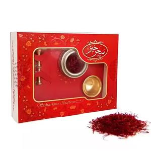 زعفران سرگل 1 گرم خاتم کادویی سحرخیز