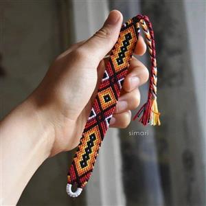 دستبند دخترانه  و پسرانه دستبافت‌  رنگبندی دلخواه -‌ اکسسوری مهری