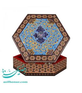 جعبه جواهراتی خاتم شش گوش