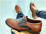 کفش مجلسی مردانه چرمی و بادوام زیره طبی gold شیک بدون بند مدل اکو کد 194