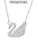 گردنبند SWAROVSKI SWAN PAVE (سفید) (چین)