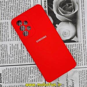قاب گوشی Galaxy A53 5G سامسونگ سیلیکونی اورجینال سورا SORA پاک کنی درجه یک زیربسته محافظ لنز دار قرمز کد 330