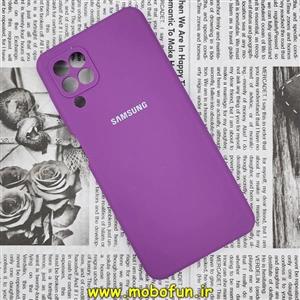 قاب گوشی Galaxy A22 4G - Galaxy M32 4G سامسونگ سیلیکونی اورجینال سورا SORA پاک کنی درجه یک زیربسته محافظ لنز دار بنفش کد 510