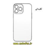 قاب گوشی iPhone 13 Pro آیفون طرح ژله ای الکتروپلیتینگ محافظ لنز دار اورجینال یونیک کیس Unique Case نقره ای کد 260