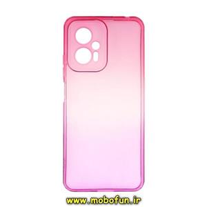 قاب گوشی Poco X4 GT - Redmi Note 11T Pro شیائومی طرح دو رنگ ژله ای شفاف ایربگ دار کپسولی محافظ لنز دار کد 16