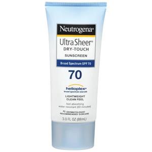 ضد آفتاب نوتروژینا Neutrogena مدل ULTRA SHEER SPF70 حجم 88 میل 