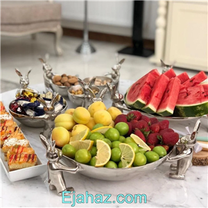 ظروف پذیرایی آلومینیومی مدل خرگوش نقره ای