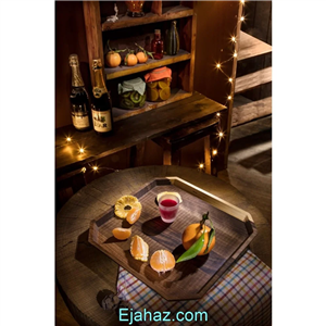 دیس چوبی آماهوم راندو مربع